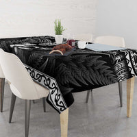 Custom New Zealand Maori Tiki Rugby Tablecloth Go Aotearoa Maori Pattern LT05 - Polynesian Pride