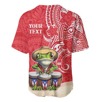 Personalized Puerto Rico Baseball Jersey Coqui Frog With Polynesian Pattern LT05 - Polynesian Pride