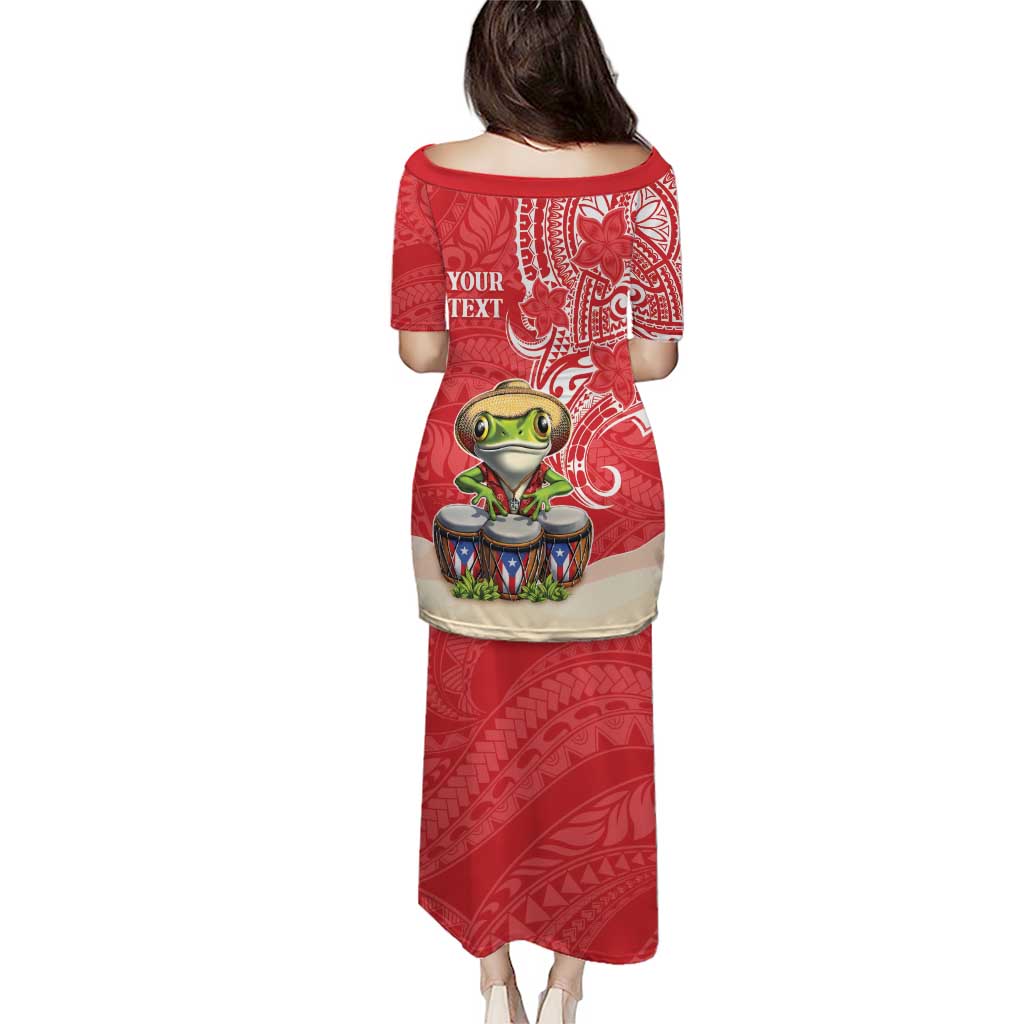 Personalized Puerto Rico Puletasi Coqui Frog With Polynesian Pattern LT05 - Polynesian Pride