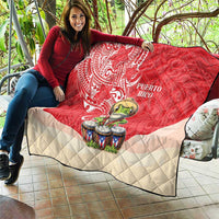 Puerto Rico Quilt Coqui Frog With Polynesian Pattern LT05 - Polynesian Pride