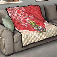 Puerto Rico Quilt Coqui Frog With Polynesian Pattern LT05 - Polynesian Pride
