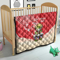 Puerto Rico Quilt Coqui Frog With Polynesian Pattern LT05 - Polynesian Pride