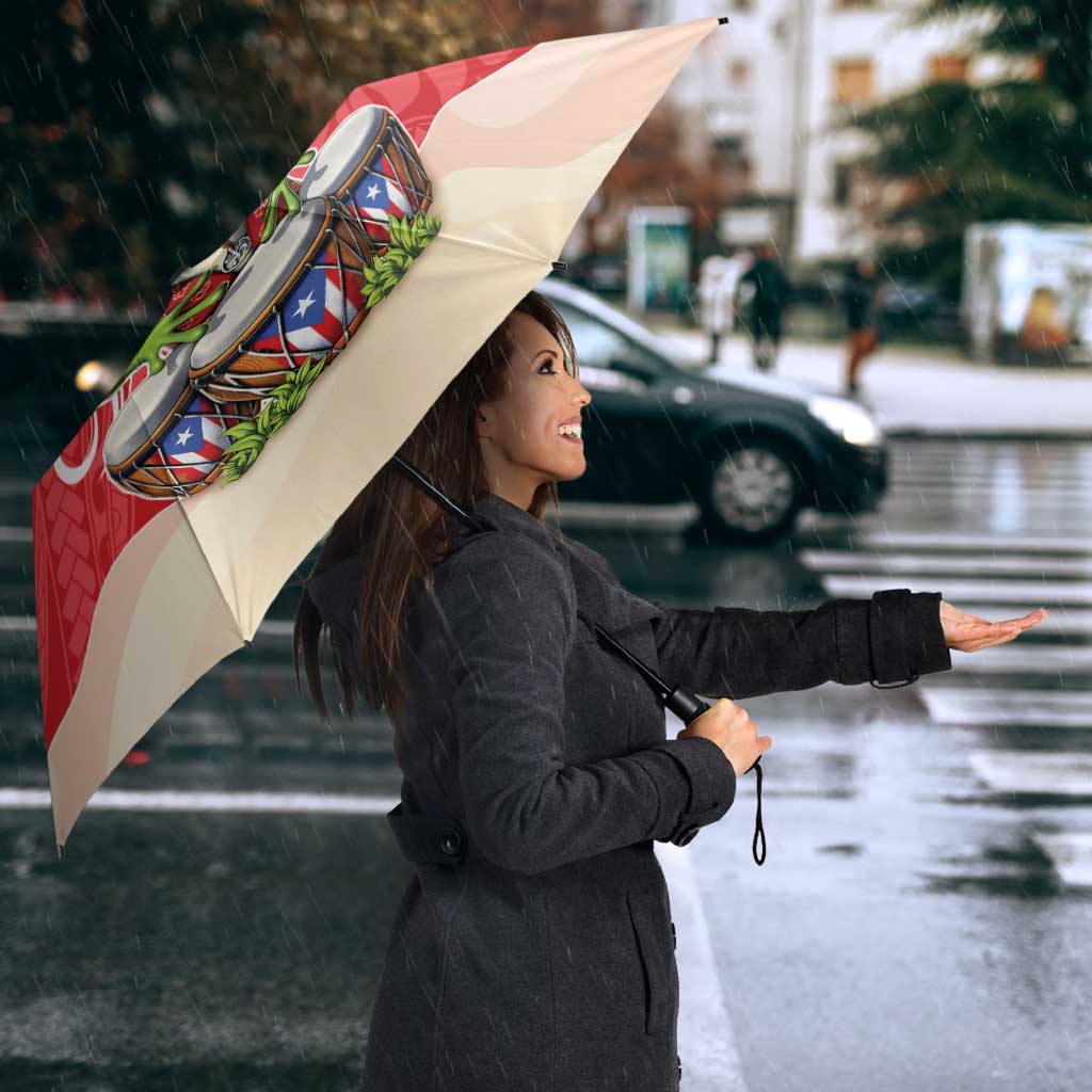 Puerto Rico Umbrella Coqui Frog With Polynesian Pattern LT05 - Polynesian Pride
