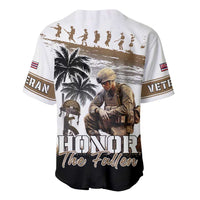 Hawaii Veterans Day Baseball Jersey Honor The Fallen Flag Grunge Style LT05 - Polynesian Pride