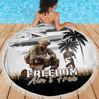Hawaii Veterans Day Beach Blanket Honor The Fallen Flag Grunge Style LT05 - Polynesian Pride