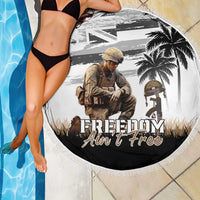 Hawaii Veterans Day Beach Blanket Honor The Fallen Flag Grunge Style LT05 - Polynesian Pride