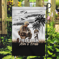 Hawaii Veterans Day Garden Flag Honor The Fallen Flag Grunge Style LT05 Garden Flag White - Polynesian Pride