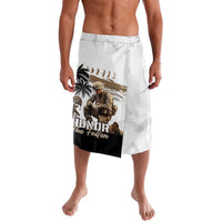 Hawaii Veterans Day Lavalava Honor The Fallen Flag Grunge Style LT05 White - Polynesian Pride