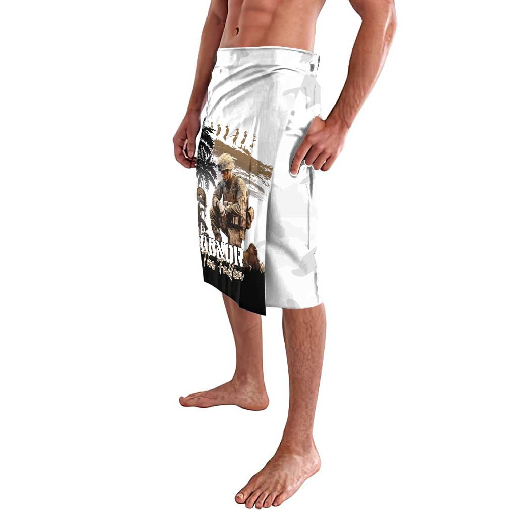 Hawaii Veterans Day Lavalava Honor The Fallen Flag Grunge Style LT05 - Polynesian Pride