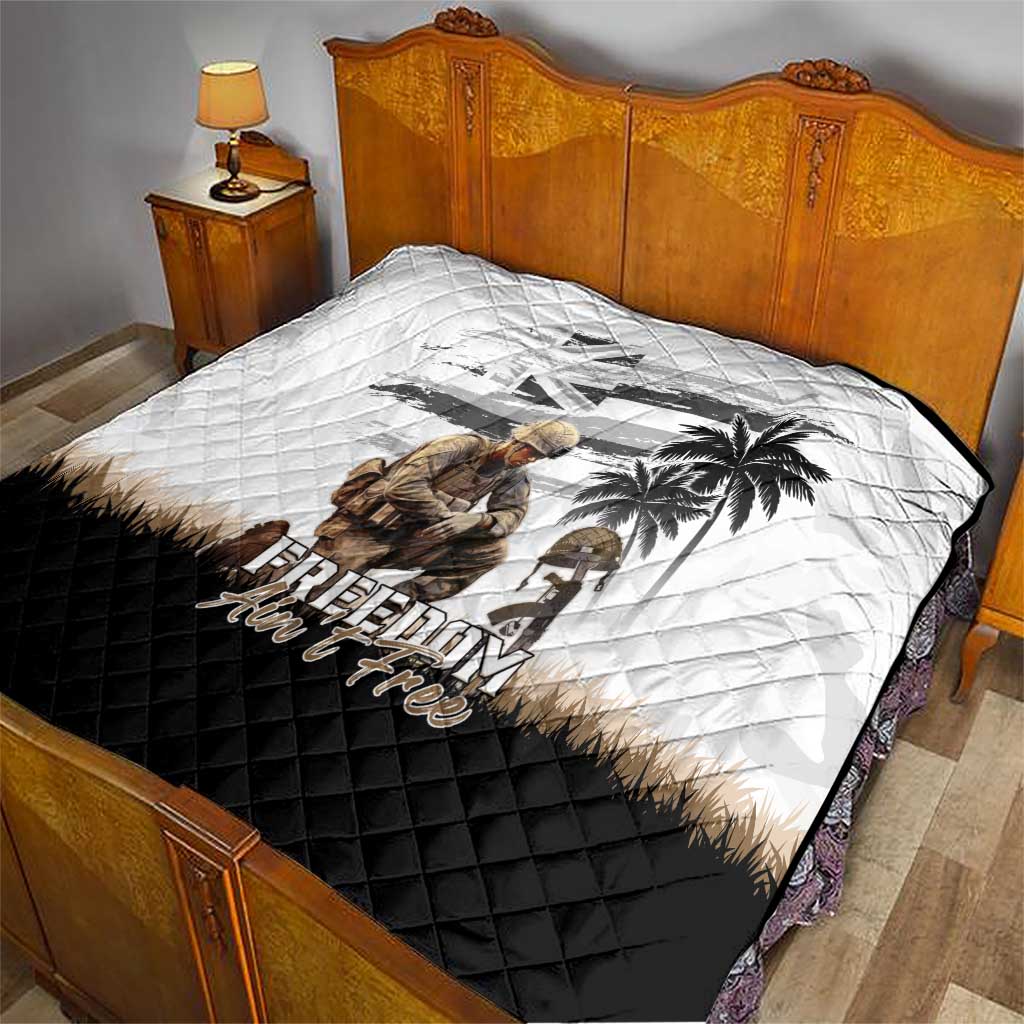 Hawaii Veterans Day Quilt Honor The Fallen Flag Grunge Style LT05 - Polynesian Pride