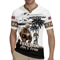 Hawaii Veterans Day Rugby Jersey Honor The Fallen Flag Grunge Style LT05 - Polynesian Pride