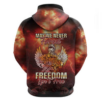 Hawaii Veterans Day Hoodie May We Never Forget Freedom Isn't Free LT05 - Polynesian Pride