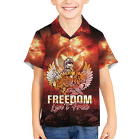 Hawaii Veterans Day Kid Hawaiian Shirt May We Never Forget Freedom Isn't Free LT05 Kid Red - Polynesian Pride