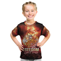 Hawaii Veterans Day Kid T Shirt May We Never Forget Freedom Isn't Free LT05 Red - Polynesian Pride