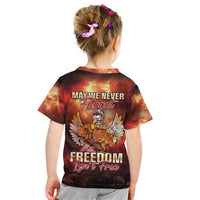 Hawaii Veterans Day Kid T Shirt May We Never Forget Freedom Isn't Free LT05 - Polynesian Pride