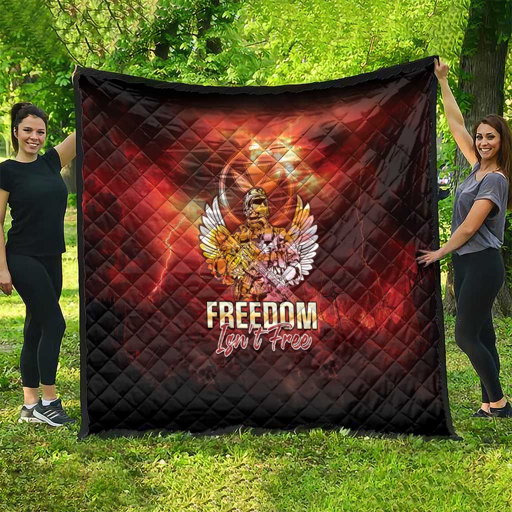 Hawaii Veterans Day Quilt May We Never Forget Freedom Isn't Free LT05 - Polynesian Pride