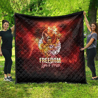 Hawaii Veterans Day Quilt May We Never Forget Freedom Isn't Free LT05 - Polynesian Pride