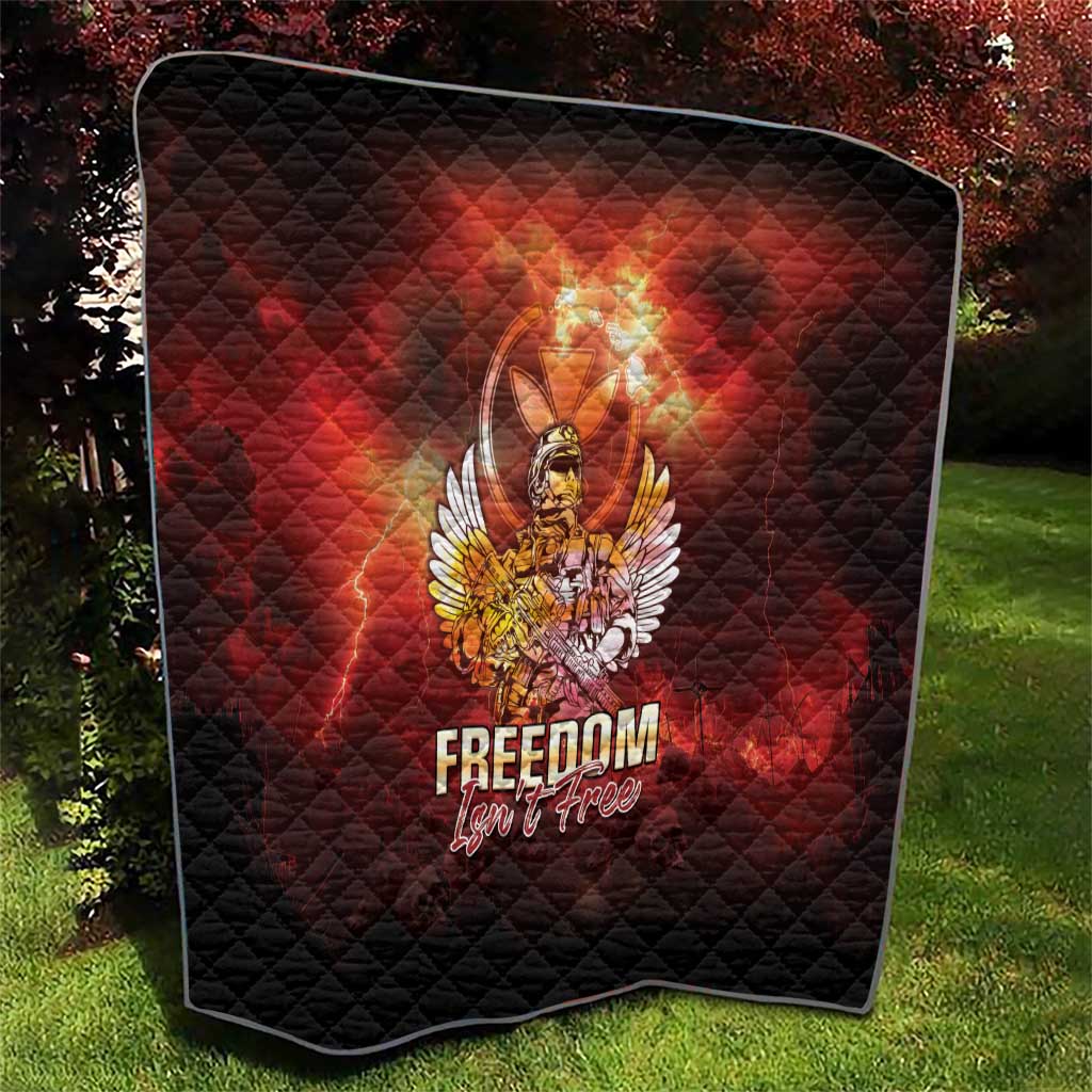 Hawaii Veterans Day Quilt May We Never Forget Freedom Isn't Free LT05 - Polynesian Pride
