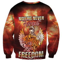 Hawaii Veterans Day Sweatshirt May We Never Forget Freedom Isn't Free LT05 - Polynesian Pride