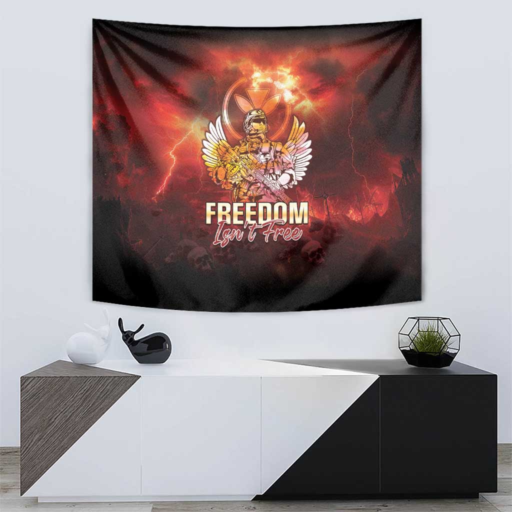 Hawaii Veterans Day Tapestry May We Never Forget Freedom Isn't Free LT05 - Polynesian Pride