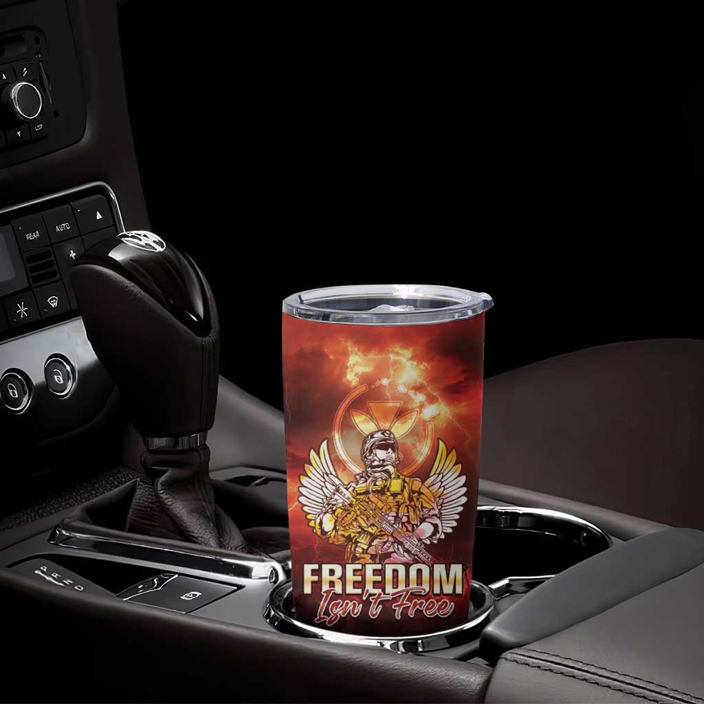 Hawaii Veterans Day Tumbler Cup May We Never Forget Freedom Isn't Free LT05 - Polynesian Pride