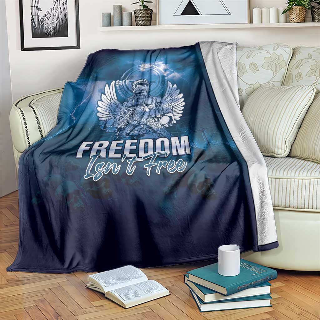 Federated States of Micronesia Veterans Day Blanket May We Never Forget Freedom Isn't Free LT05 Blue - Polynesian Pride