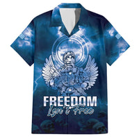 Federated States of Micronesia Veterans Day Hawaiian Shirt May We Never Forget Freedom Isn't Free LT05 Blue - Polynesian Pride