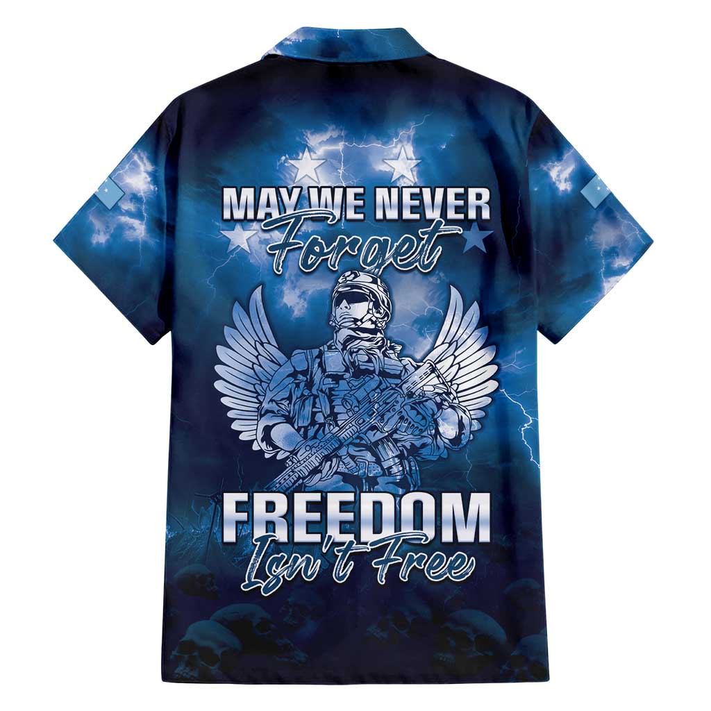 Federated States of Micronesia Veterans Day Hawaiian Shirt May We Never Forget Freedom Isn't Free LT05 - Polynesian Pride