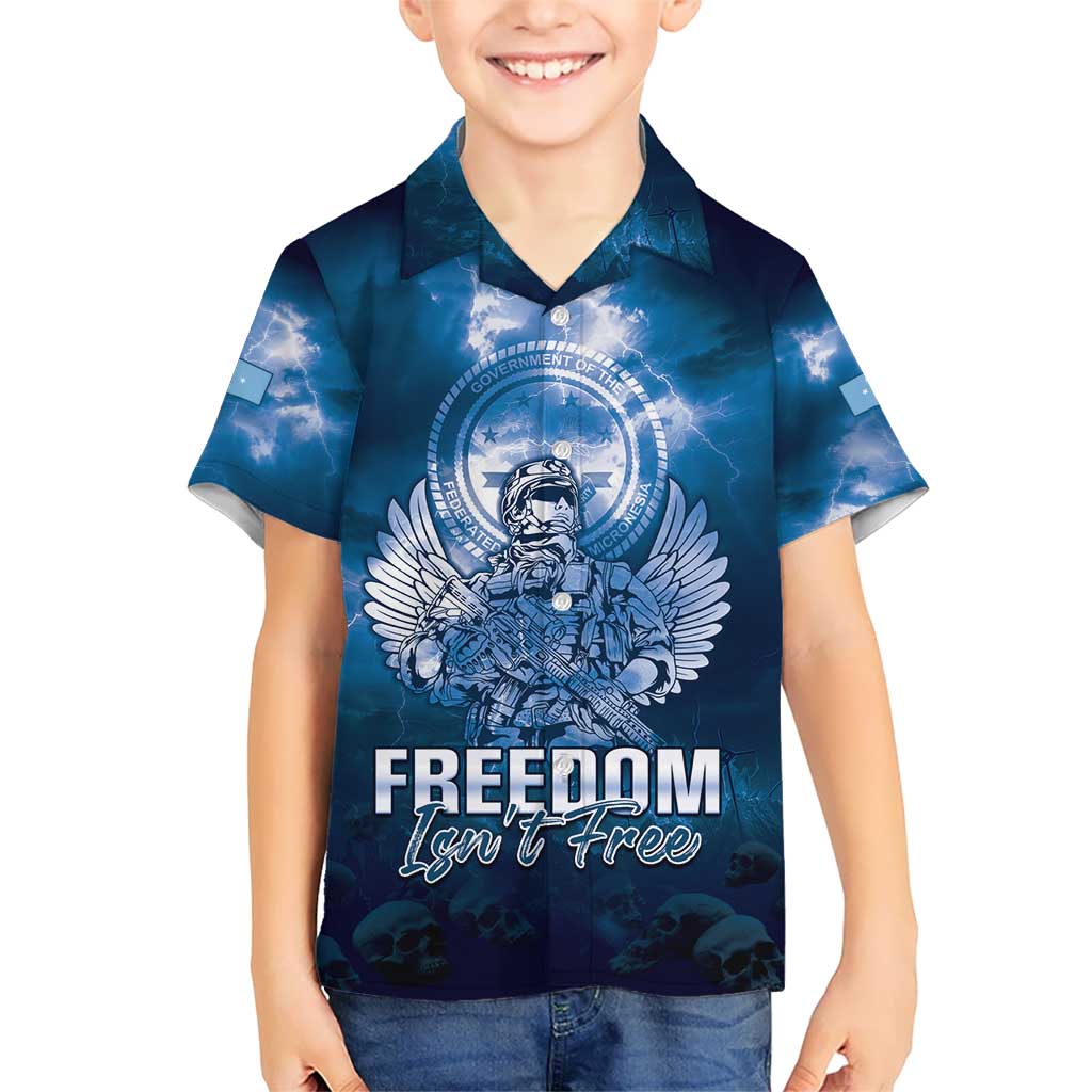 Federated States of Micronesia Veterans Day Hawaiian Shirt May We Never Forget Freedom Isn't Free LT05 - Polynesian Pride