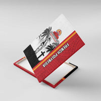 French Polynesia Armistice Day Canvas Wall Art Lest We Forget Flag Style LT05 With Frame Red - Polynesian Pride