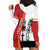 French Polynesia Armistice Day Hoodie Dress Lest We Forget Flag Style