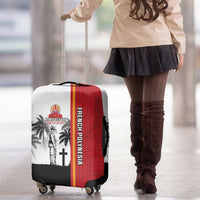 French Polynesia Armistice Day Luggage Cover Lest We Forget Flag Style LT05 - Polynesian Pride