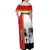 French Polynesia Armistice Day Off Shoulder Maxi Dress Lest We Forget Flag Style