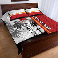 French Polynesia Armistice Day Quilt Bed Set Lest We Forget Flag Style LT05 - Polynesian Pride