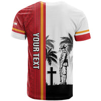 French Polynesia Armistice Day T Shirt Lest We Forget Flag Style LT05 - Polynesian Pride