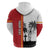 French Polynesia Armistice Day Zip Hoodie Lest We Forget Flag Style