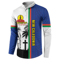 New Caledonia Armistice Day Button Sweatshirt Lest We Forget Flag Style LT05 - Polynesian Pride