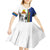 New Caledonia Armistice Day Kid Short Sleeve Dress Lest We Forget Flag Style