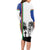 New Caledonia Armistice Day Long Sleeve Bodycon Dress Lest We Forget Flag Style