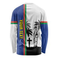 New Caledonia Armistice Day Long Sleeve Shirt Lest We Forget Flag Style LT05 - Polynesian Pride