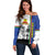 New Caledonia Armistice Day Off Shoulder Sweater Lest We Forget Flag Style