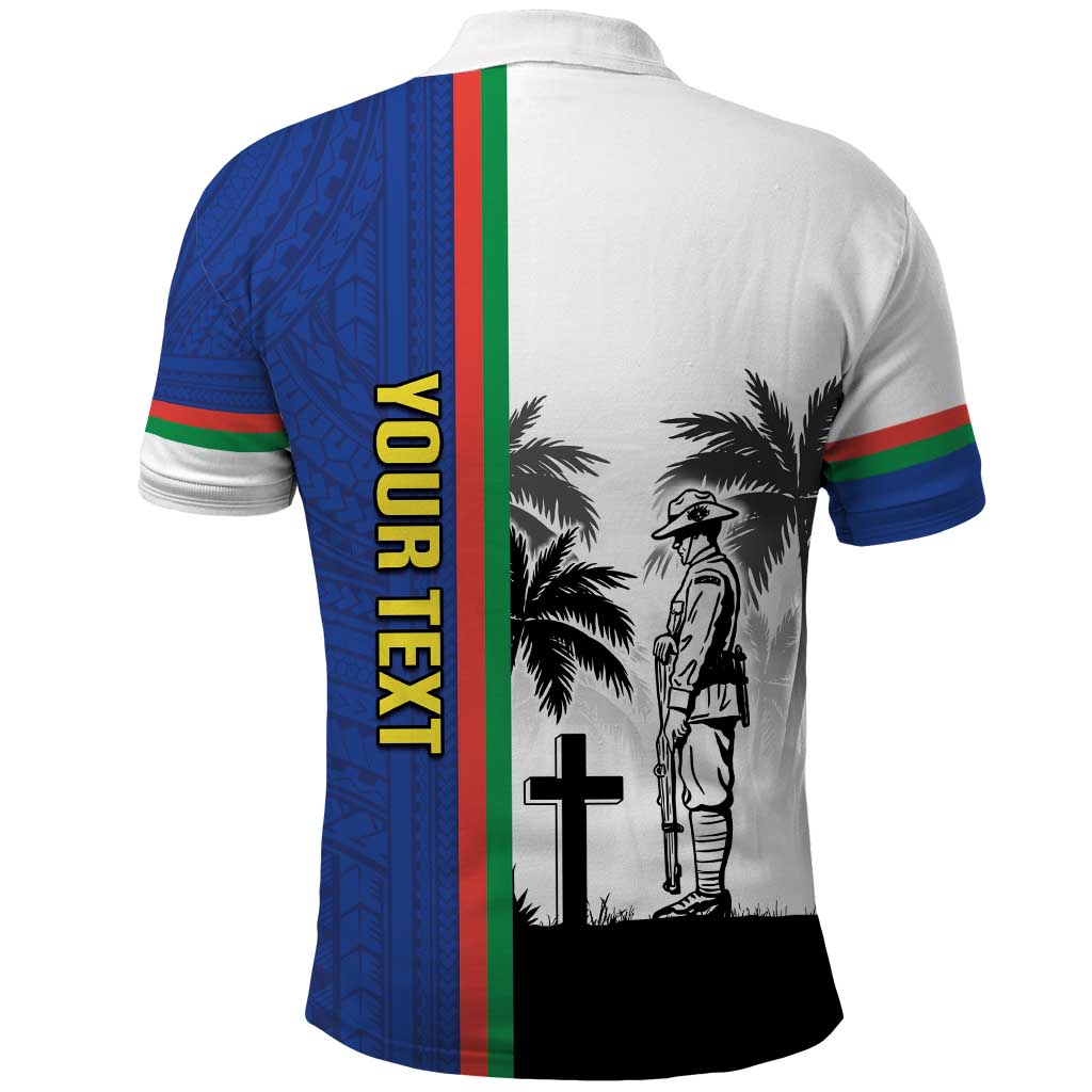 New Caledonia Armistice Day Polo Shirt Lest We Forget Flag Style LT05 - Polynesian Pride