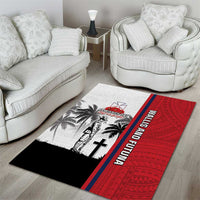 Wallis and Futuna Armistice Day Area Rug Lest We Forget Flag Style LT05 - Polynesian Pride