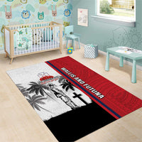 Wallis and Futuna Armistice Day Area Rug Lest We Forget Flag Style LT05 - Polynesian Pride