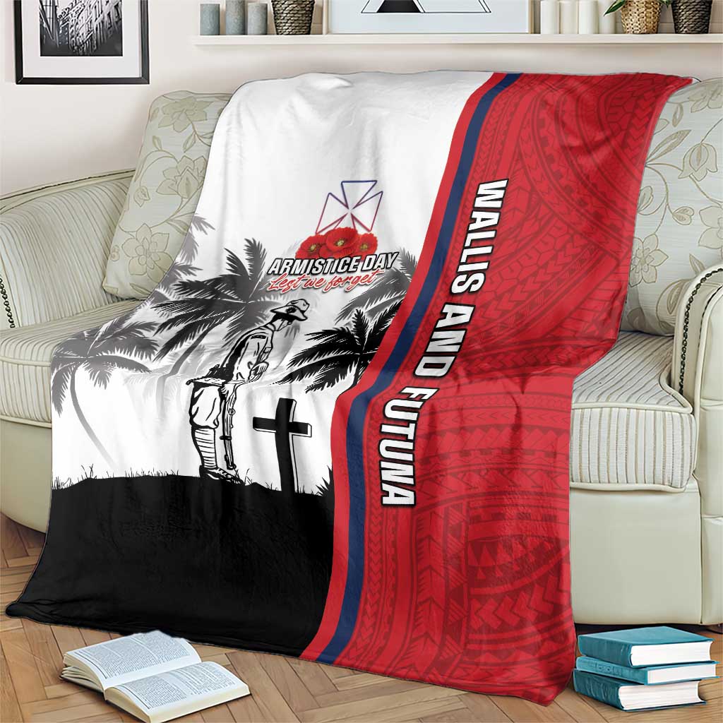 Wallis and Futuna Armistice Day Blanket Lest We Forget Flag Style LT05 - Polynesian Pride