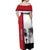 Wallis and Futuna Armistice Day Off Shoulder Maxi Dress Lest We Forget Flag Style