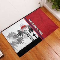 Wallis and Futuna Armistice Day Rubber Doormat Lest We Forget Flag Style LT05 - Polynesian Pride