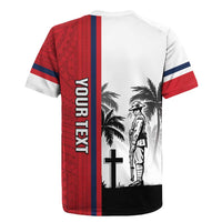 Wallis and Futuna Armistice Day Rugby Jersey Lest We Forget Flag Style LT05 - Polynesian Pride