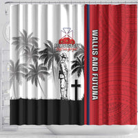 Wallis and Futuna Armistice Day Shower Curtain Lest We Forget Flag Style LT05 - Polynesian Pride