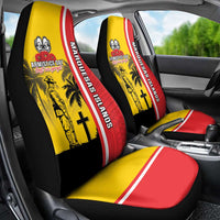 Marquesas Islands Armistice Day Car Seat Cover Lest We Forget Flag Style LT05 - Polynesian Pride